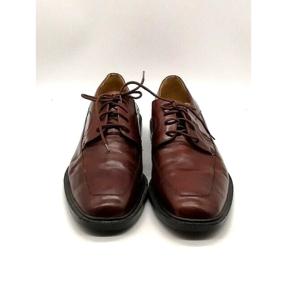 Stacy Adams Mens Oxfords Brown Leather Lace Up Dress Shoe Round Toe 12
